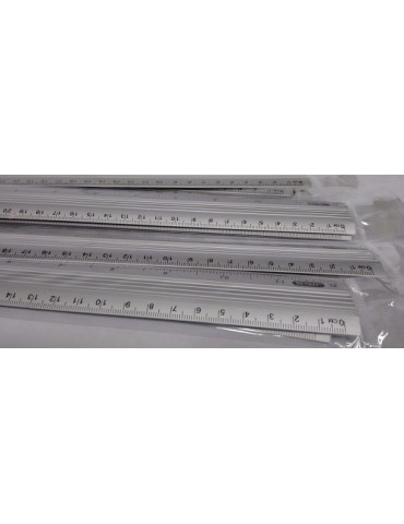 REGLA ALUMINO PLANA  30cm.